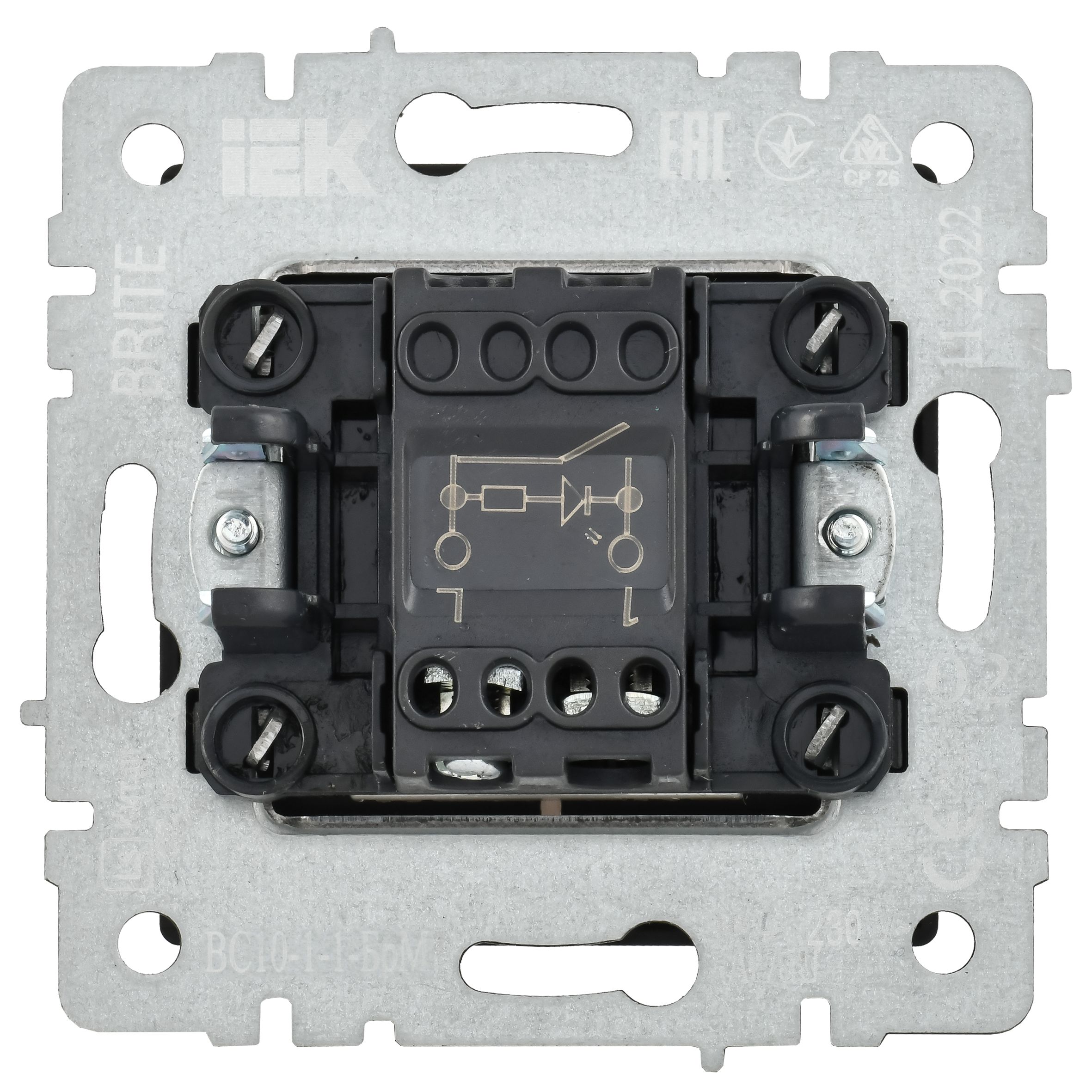             Индикациялы 1-пернелі ажыратқыш10A ВС10-1-1-БрМ маренго BRITE ИЭК    