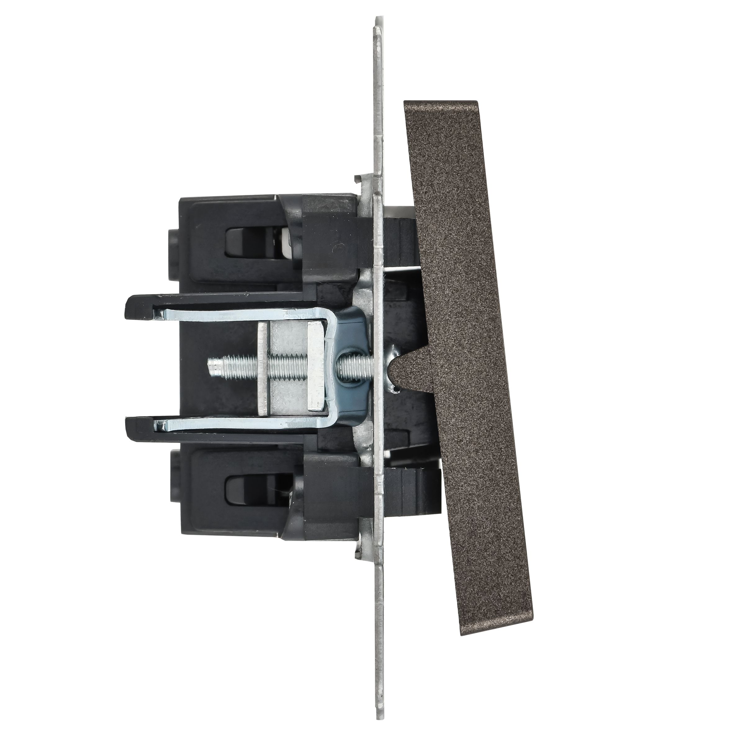             BRITE Индикациялы 1-пернелі ажыратқыш 10A ВС10-1-1-БрТБ қара қола ИЭК    