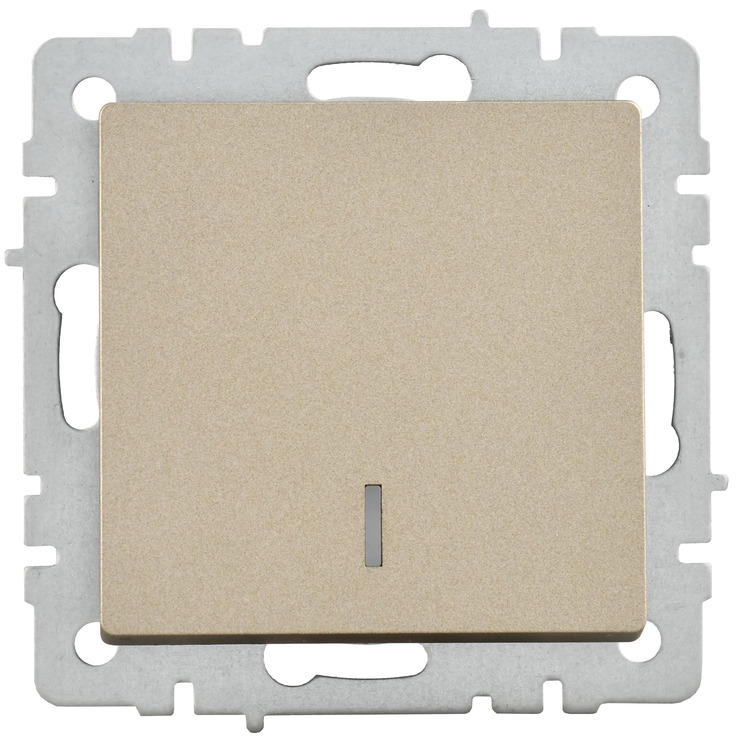             Индикациялы 1-пернелі ажыратқыш 10A ВС10-1-1-БрШ шампан BRITE ИЭК    