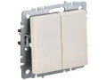             2-пернелі ажыратқыш 10A ВС10-2-0-БрКр ақшыл BRITE ИЭК    