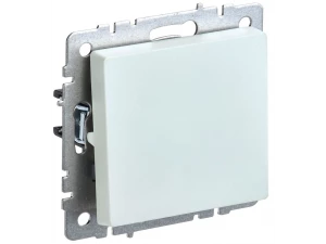 BRITE Выключатель 1-клавишный проходной 10А ВС10-1-6-БрЖ жемчуг ИЭК