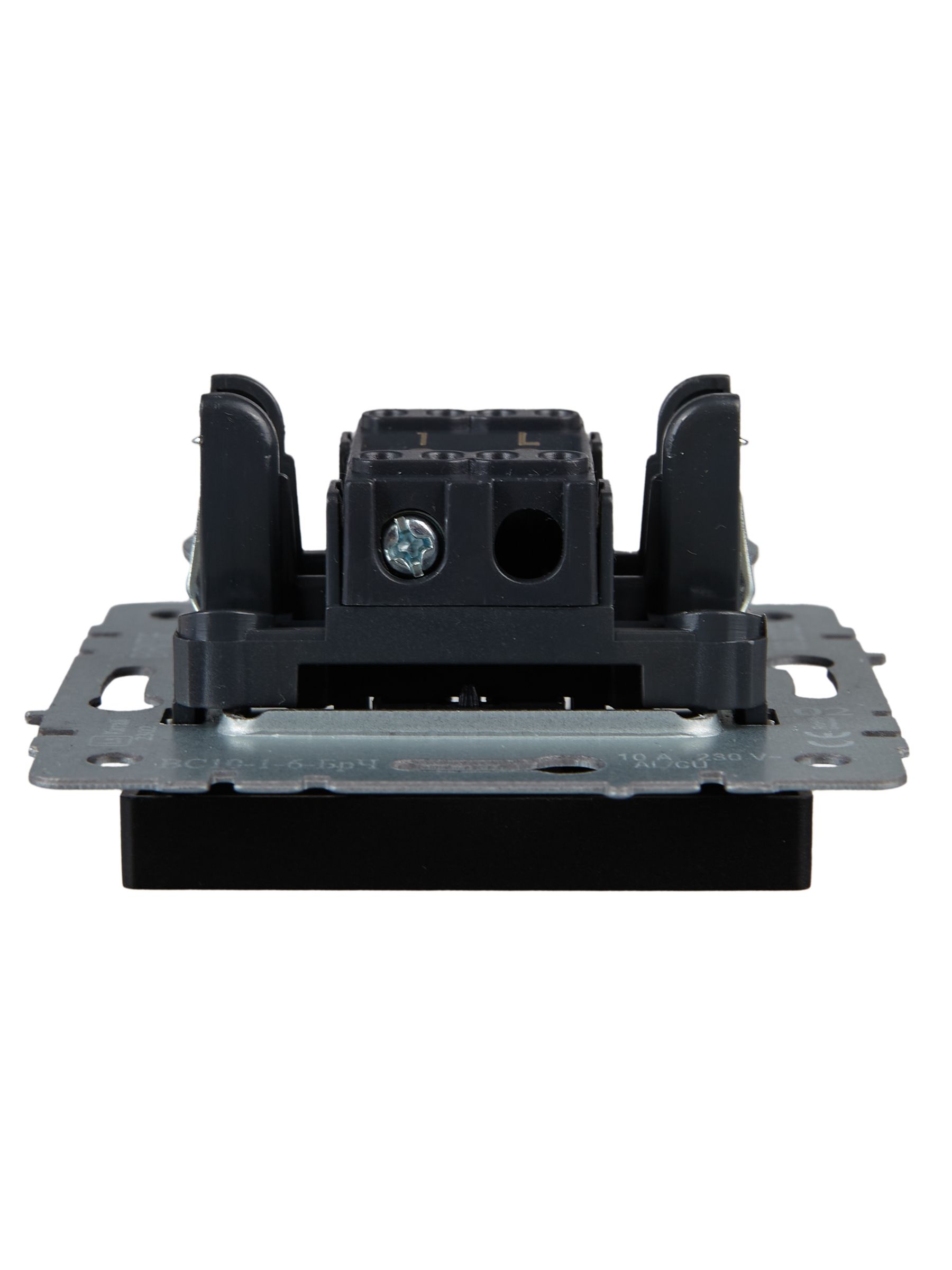             1-пернелі ажыратқыш, өтпелі 10A ВС10-1-6-БрЧ қара BRITE ИЭК    