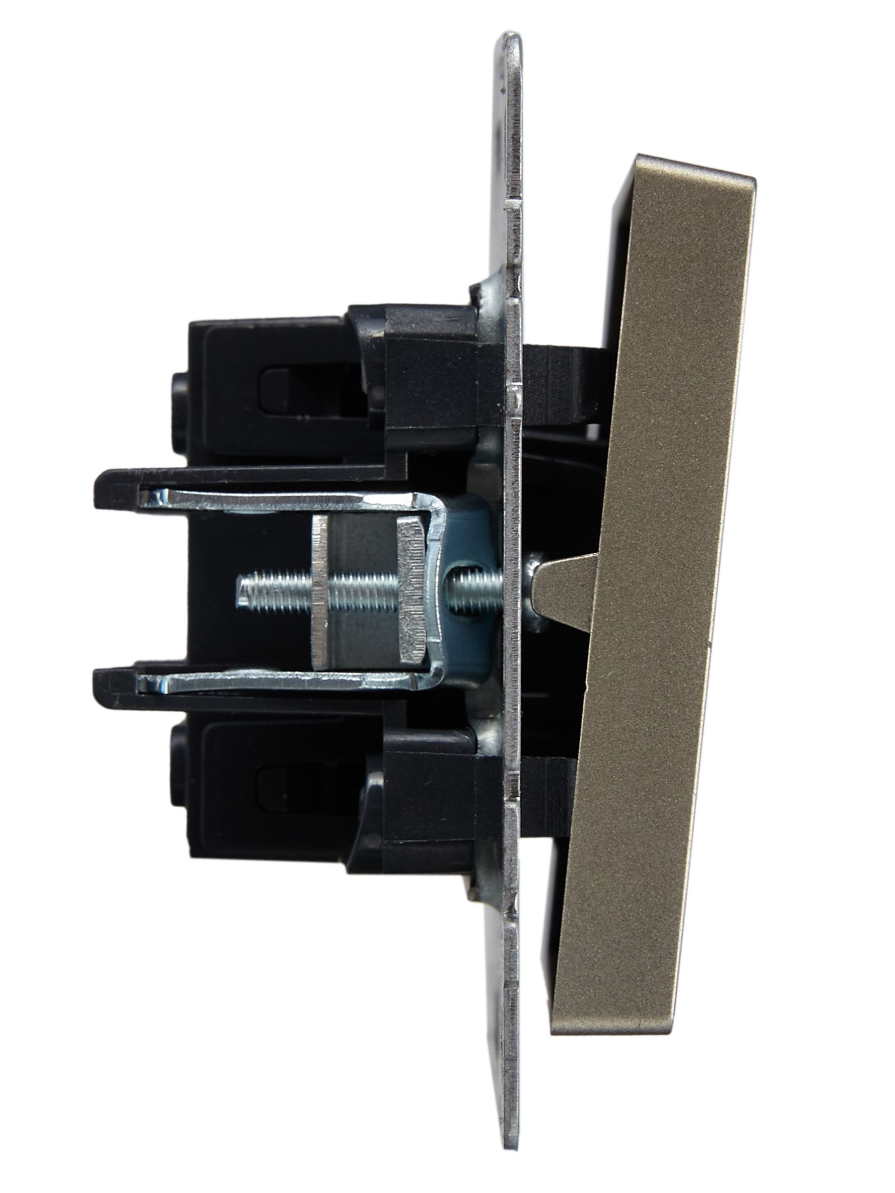             1-пернелі ажыратқыш, өтпелі 10A ВС10-1-6-БрШ шампан BRITE ИЭК    