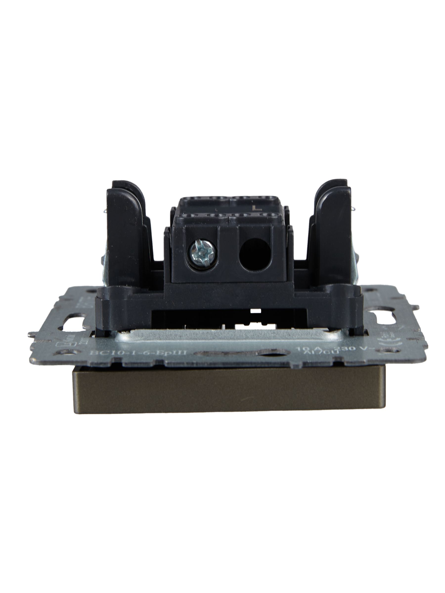             1-пернелі ажыратқыш, өтпелі 10A ВС10-1-6-БрШ шампан BRITE ИЭК    