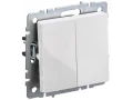             2-пернелі ажыратқыш, өтпелі 10A ВС10-2-6-БрБ ақ BRITE ИЭК    