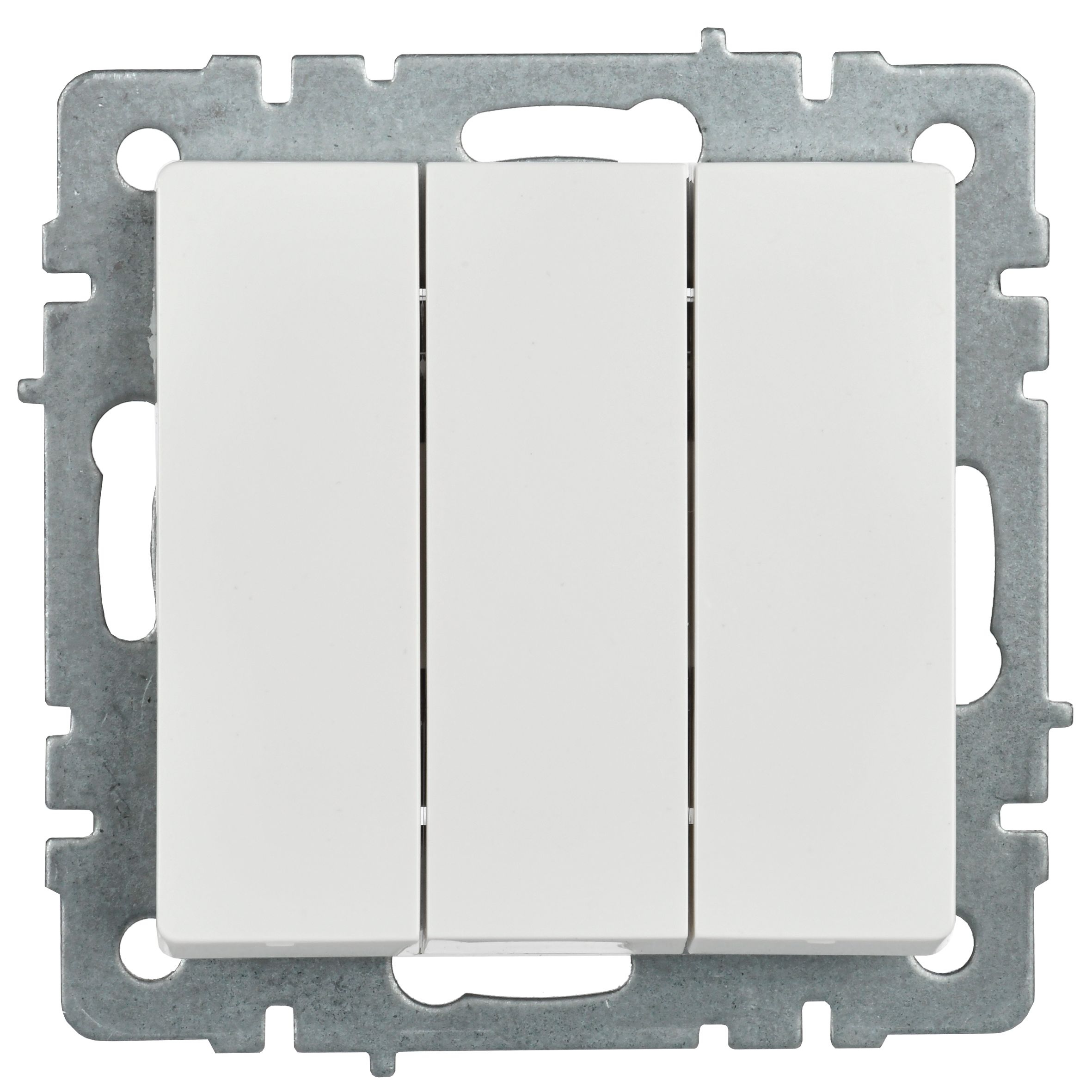             Ажыратқыш 3-кілтті 10А ВС10-3-0- БрБ ақ BRITE ИЭК    