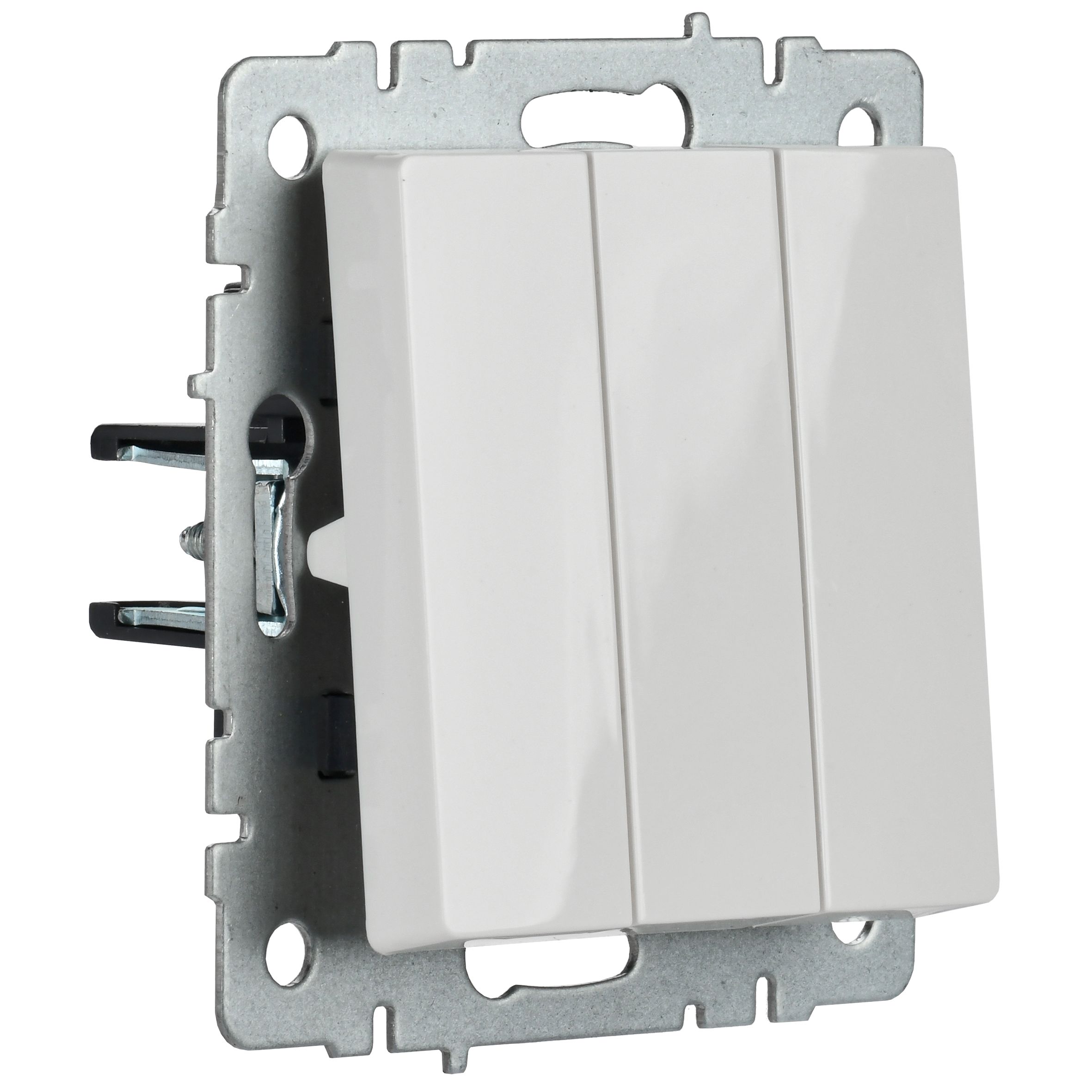             Ажыратқыш 3-кілтті 10А ВС10-3-0- БрБ ақ BRITE ИЭК    