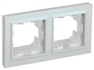 BRITE Рамка 2-местная IP44 РУ-2-БрЖ-44 жемчуг ИЭК