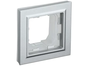 BRITE Рамка 1-местная IP44 РУ-1-БрА-44 алюминий ИЭК