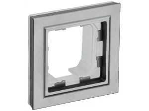 BRITE Рамка 1-местная IP44 РУ-1-БрС-44 сталь ИЭК