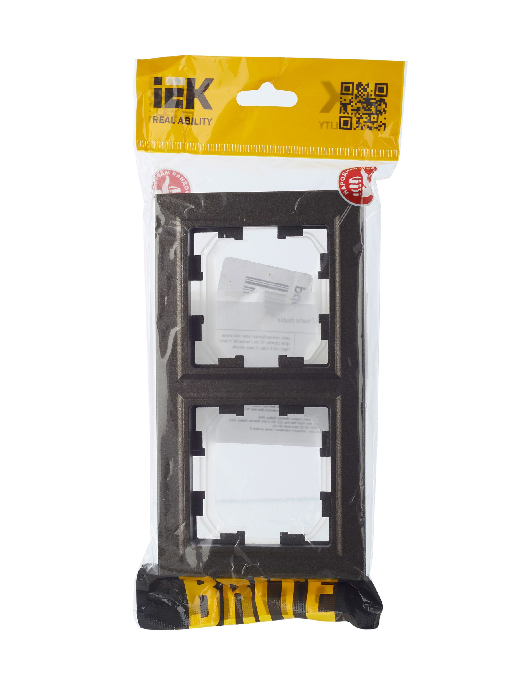             BRITE 2 постқа арналған жақтау IP44 РУ-2-БрТБ-44 қола ИЭК    