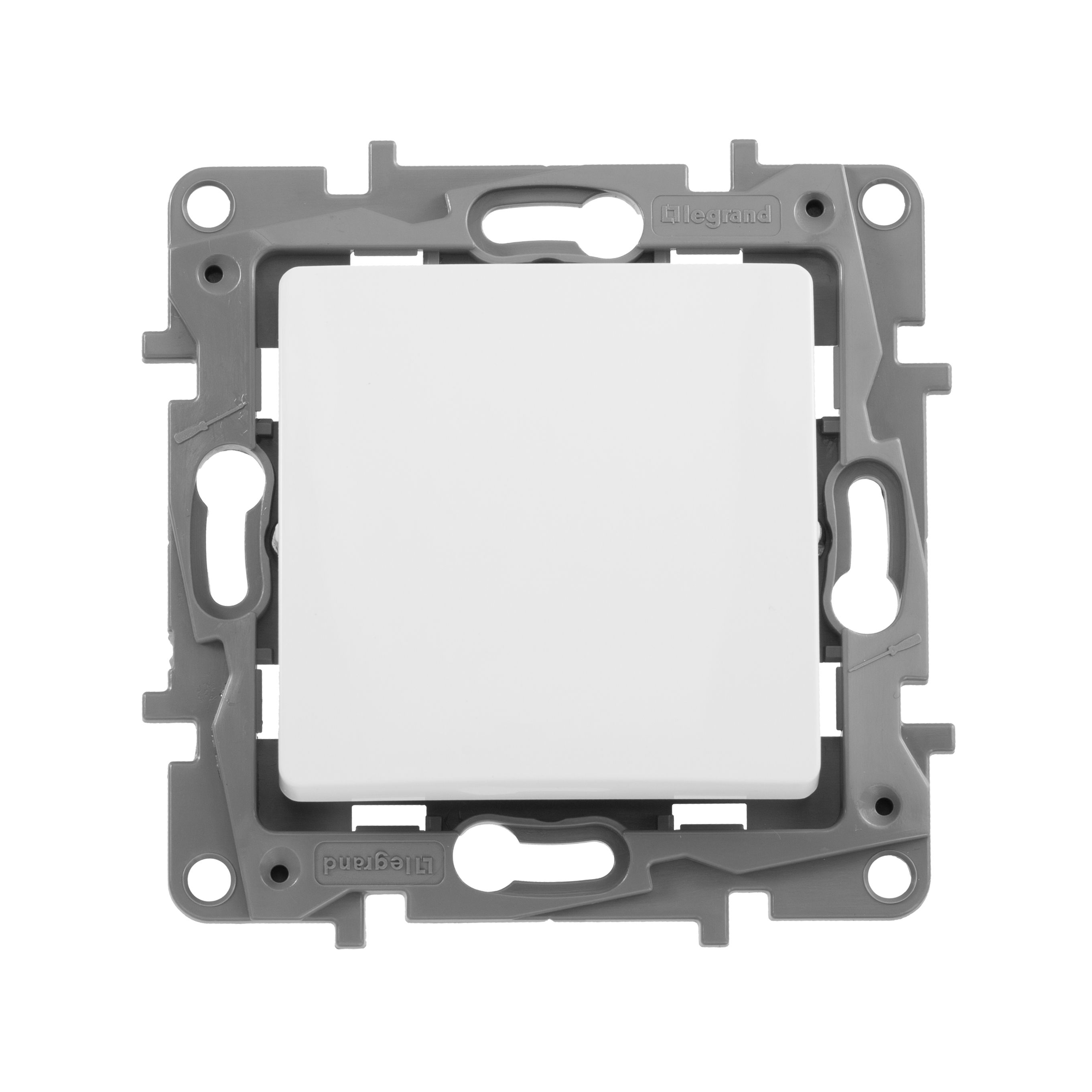             Ажыратқыш 1-пернелі 10АХ бұрамалы ақ ETIKA /672201/    