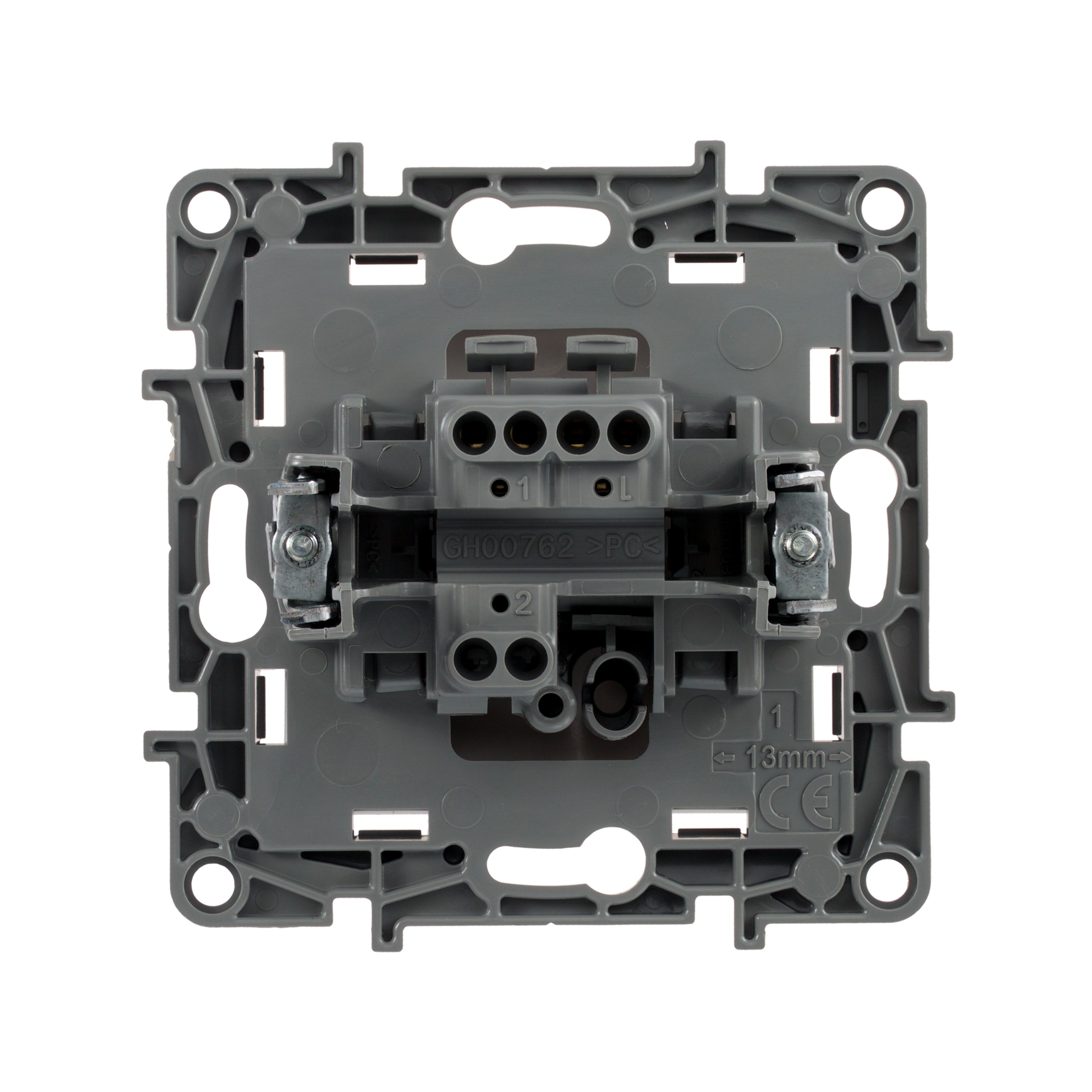             Ажыратқыш 1-пернелі 10АХ бұрамалы ақ ETIKA /672201/    