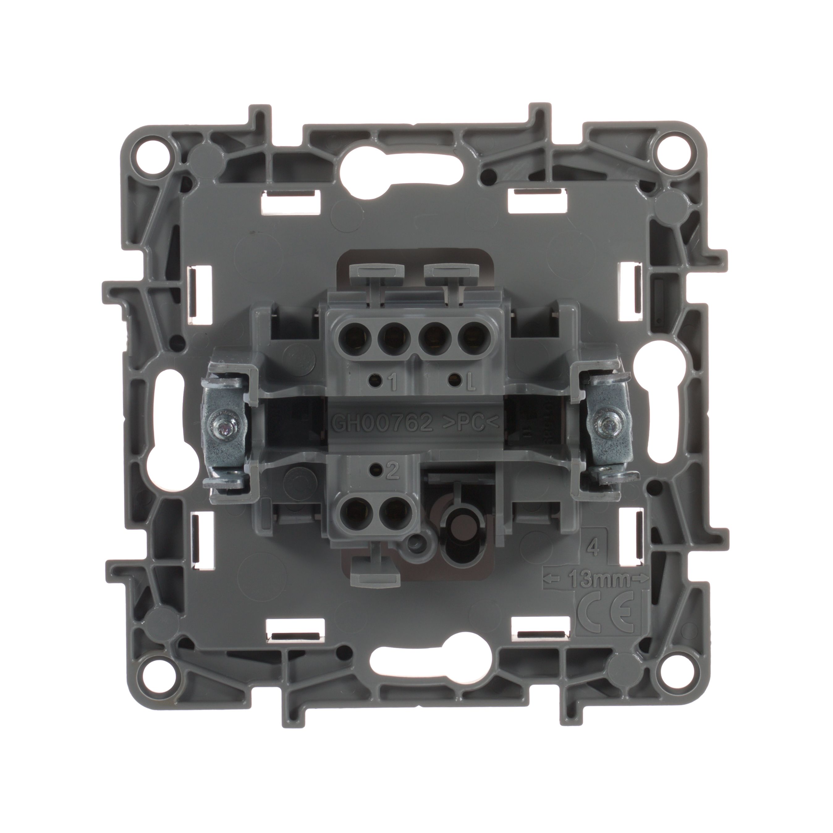             1-пернелі ажыратып-қосқыш, 10А бұрамалы клеммалар , ақ, ETIKA /672205/    