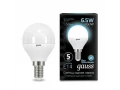 Шам Gauss Шар 6.5W 550lm 4100K E14 LED 1/10/100