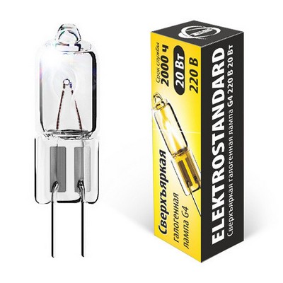             Галогендік шам G4 220V20W жарқын /BX101/    