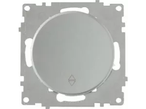 Выключатель перекрестный одноклавишный, цвет серый (серия Florence)