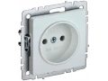             BRITE 1 ұялы жерлендірусіз перделері жоқ  розетка 10А РС10-1-0-БрЖ інжу ИЭК    