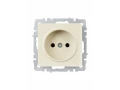             BRITE 1 ұялы жерлендірусіз перделері жоқ  розетка 10А РС10-1-0-БрКр сарғыш ИЭК    