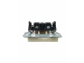             BRITE 1 ұялы жерлендірусіз перделері жоқ  розетка 10А РС10-1-0-БрКр сарғыш ИЭК    