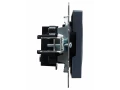             BRITE 1 ұялы жерлендірусіз перделері жоқ  розетка 10А РС10-1-0-БрМ маренго ИЭК    