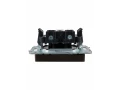             BRITE 1 ұялы жерлендірусіз перделері жоқ  розетка 10А РС10-1-0-БрТБ қара қола ИЭК    
