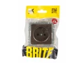            BRITE 1 ұялы жерлендірусіз перделері жоқ  розетка 10А РС10-1-0-БрТБ қара қола ИЭК    
