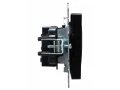             BRITE 1 ұялы жерлендірусіз перделері жоқ  розетка 10А РС10-1-0-БрЧ қара ИЭК    