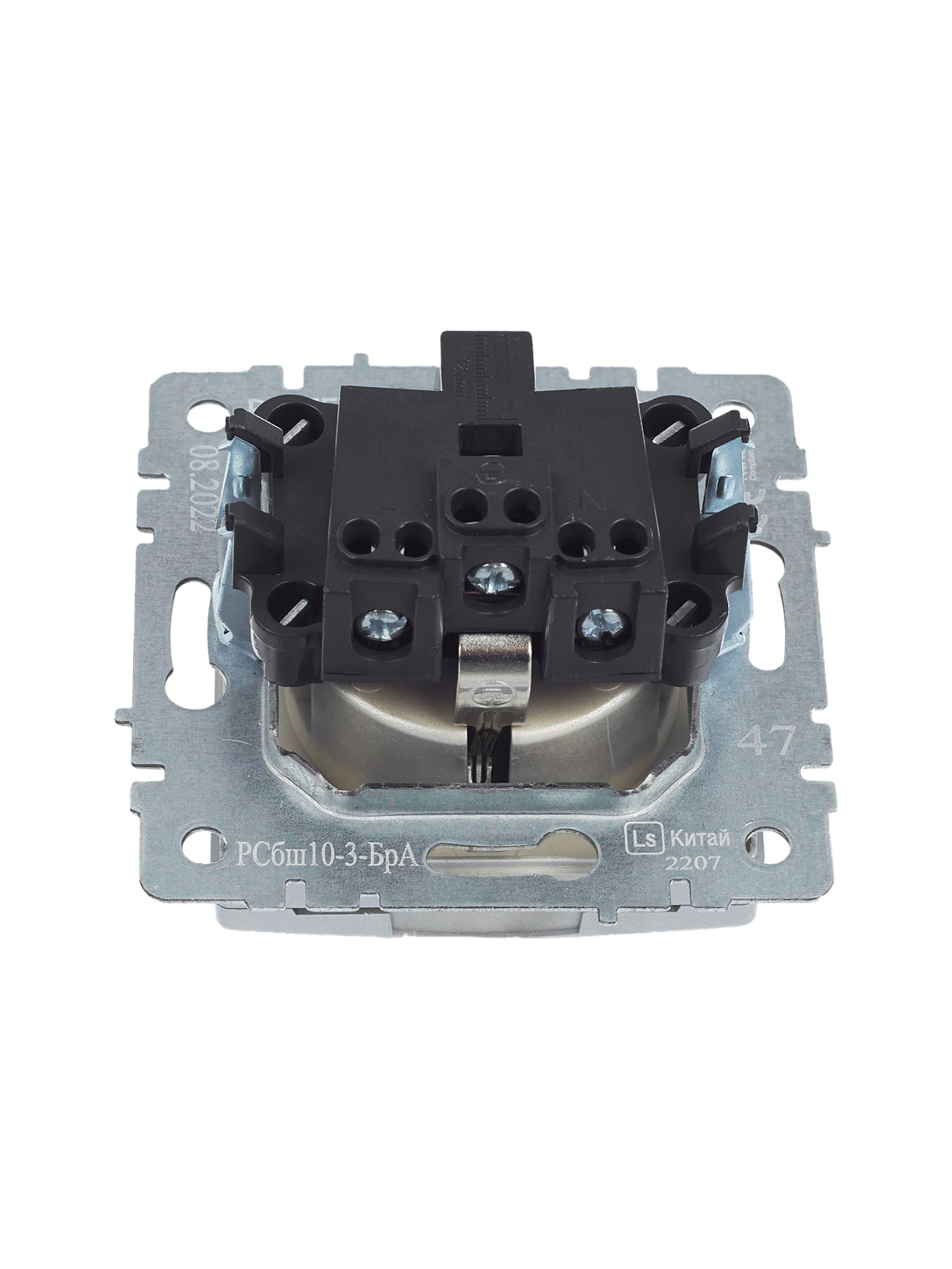             BRITE 1 ұялы жерлендірумен қақпақ мен перделері бар розетка 16А IP20 РСбш10-3-БрА алюминий ИЭК    