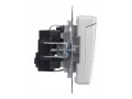             BRITE 1 ұялы жерлендірумен қақпақ мен перделері бар розетка 16А IP20 РСбш10-3-БрА алюминий ИЭК    