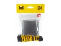             BRITE 1 ұялы жерлендірумен қақпақ мен перделері бар розетка 16А IP20 РСбш10-3-БрС болат ИЭК    
