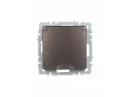             BRITE 1 ұялы жерлендірумен қақпақ мен перделері бар розетка 16А IP20 РСбш10-3-БрТБ қара қола ИЭК    