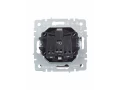             BRITE 1 ұялы жерлендірумен қақпақ мен перделері бар розетка 16А IP20 РСбш10-3-БрТБ қара қола ИЭК    