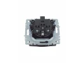            BRITE 1 ұялы жерлендірумен қақпақ мен перделері бар розетка 16А IP20 РСбш10-3-БрТБ қара қола ИЭК    