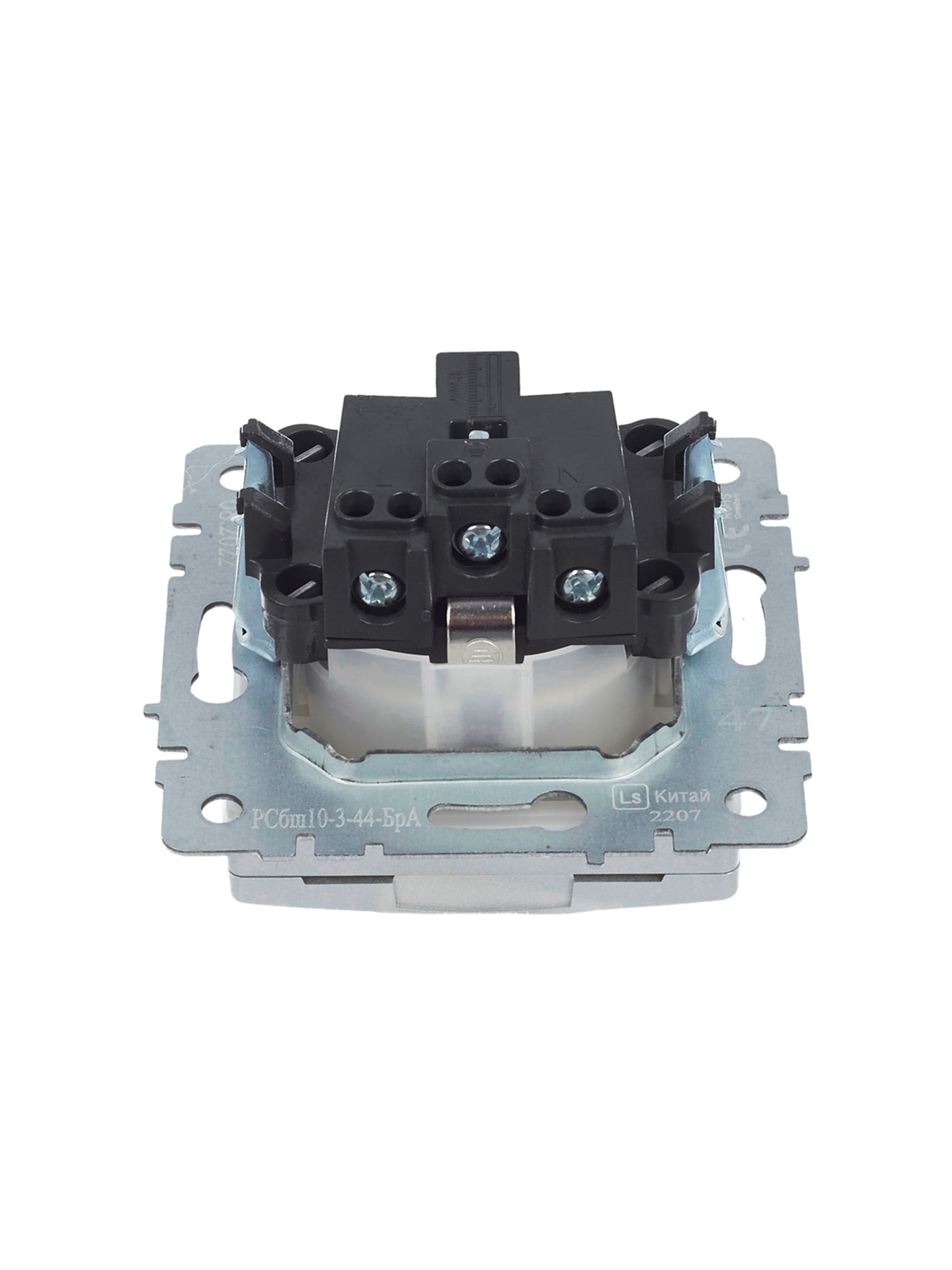             BRITE 1 ұялы жерлендірумен қақпақ мен перделері бар розетка 16А IP44 РСбш10-3-44-БрА алюминий ИЭК    