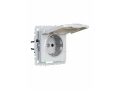             BRITE 1 ұялы жерлендірумен қақпақ мен перделері бар розетка 16А IP44 РСбш10-3-44-БрА алюминий ИЭК    