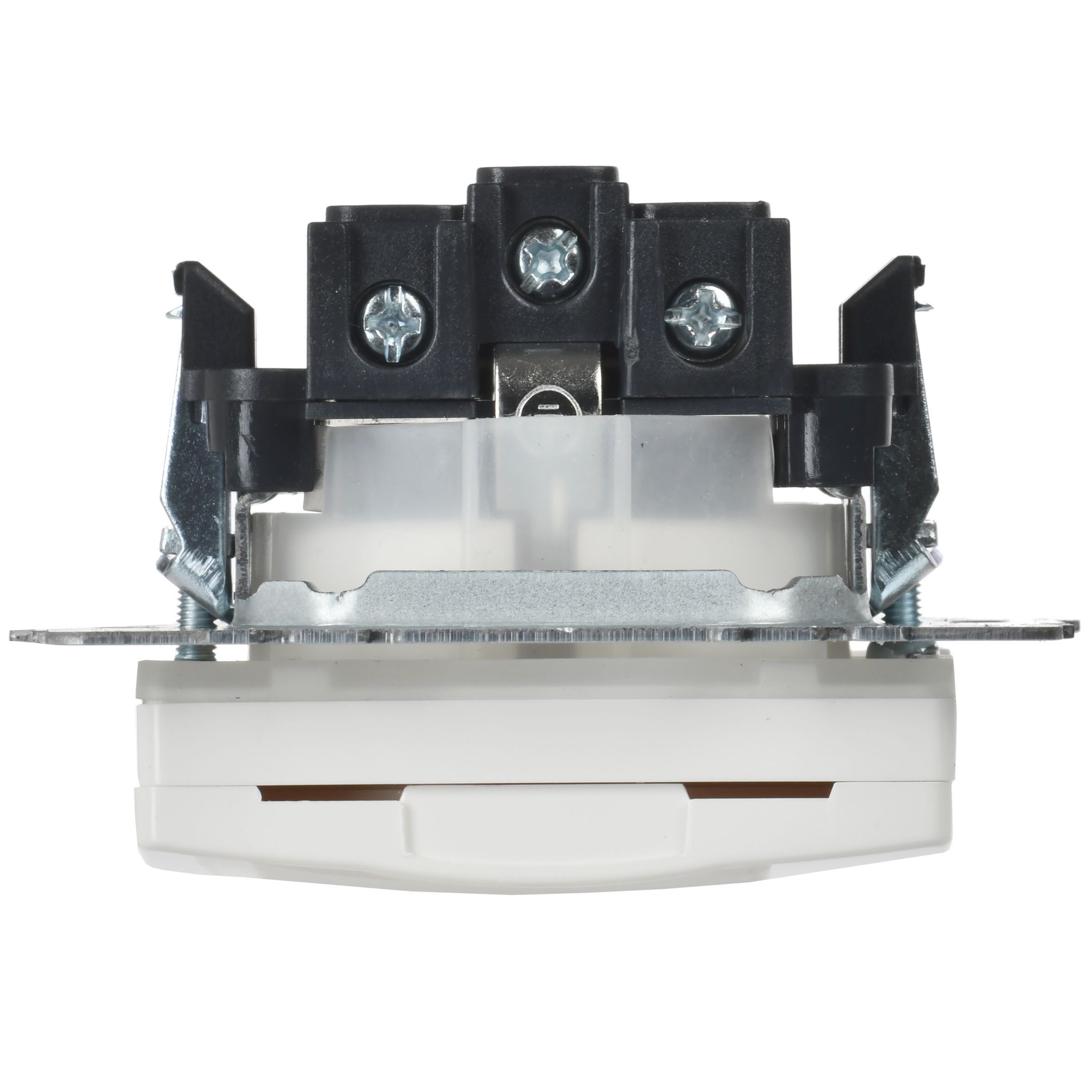             BRITE 1 ұялы жерлендірумен қақпақ мен перделері бар розетка 16А IP44 РСбш10-3-44-БрБ ақ ИЭК    