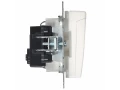            BRITE 1 ұялы жерлендірумен қақпақ мен перделері бар розетка 16А IP44 РСбш10-3-44-БрБ ақ ИЭК    