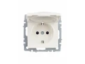             BRITE 1 ұялы жерлендірумен қақпақ мен перделері бар розетка 16А IP44 РСбш10-3-44-БрЖ інжу    