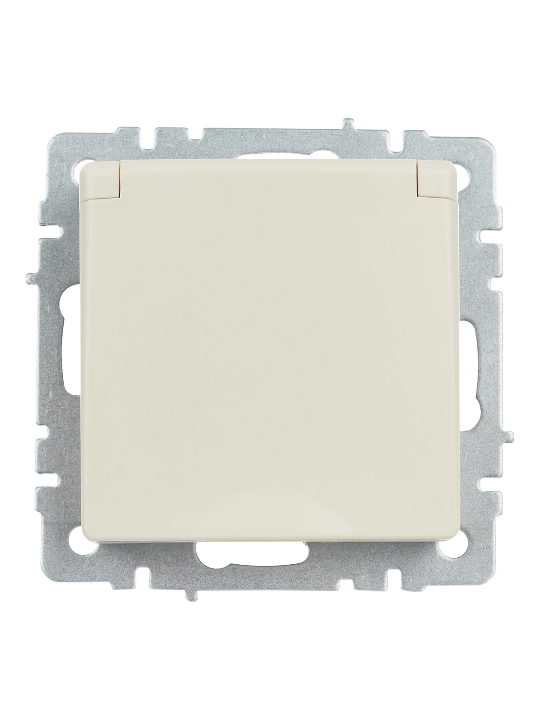             BRITE 1 ұялы жерлендірумен қақпақ мен перделері бар розетка 16А IP44 РСбш10-3-44-БрКр сарғыш ИЭК    