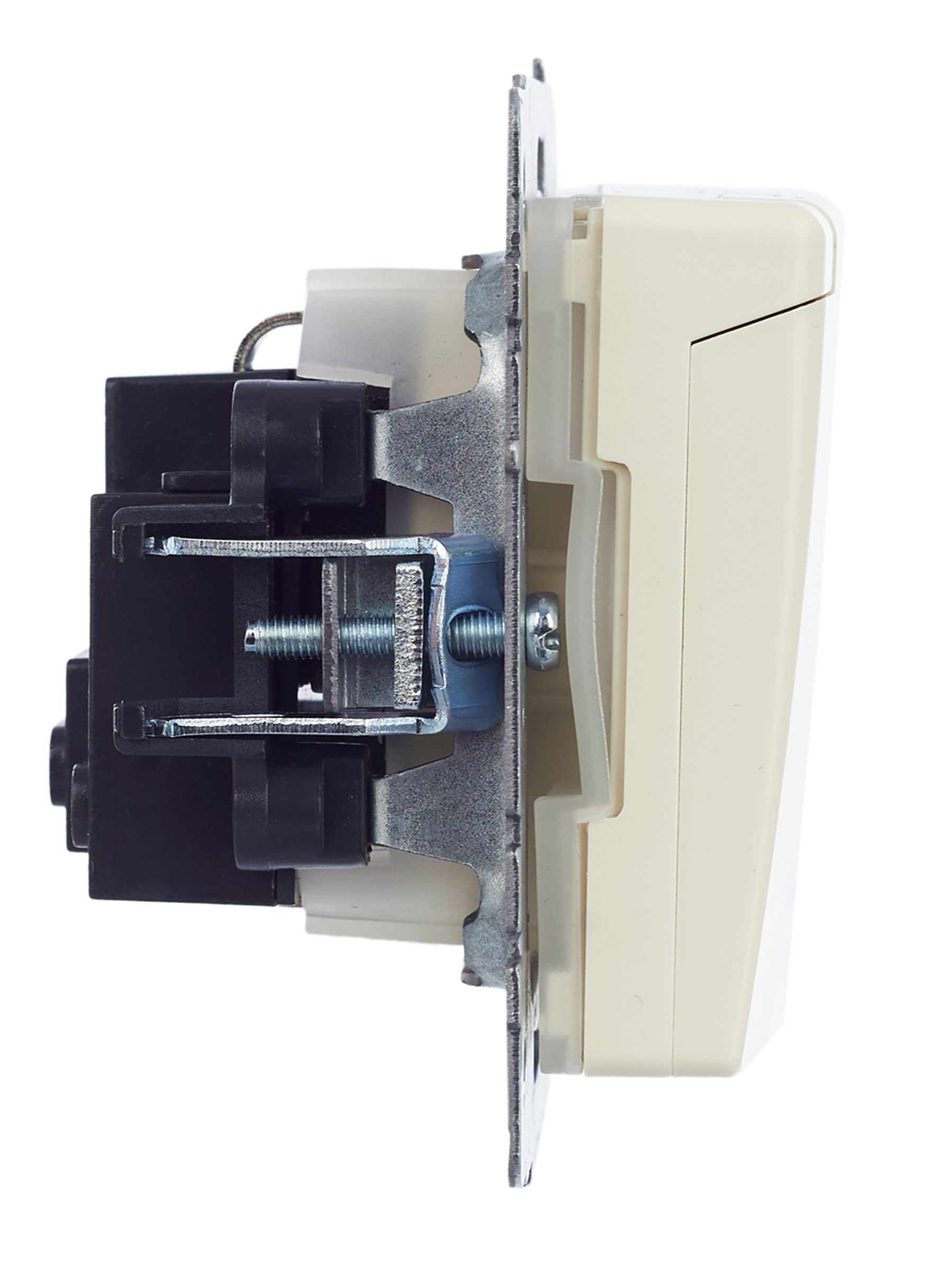             BRITE 1 ұялы жерлендірумен қақпақ мен перделері бар розетка 16А IP44 РСбш10-3-44-БрКр сарғыш ИЭК    