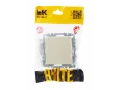             BRITE 1 ұялы жерлендірумен қақпақ мен перделері бар розетка 16А IP44 РСбш10-3-44-БрКр сарғыш ИЭК    