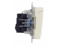             BRITE 1 ұялы жерлендірумен қақпақ мен перделері бар розетка 16А IP44 РСбш10-3-44-БрКр сарғыш ИЭК    