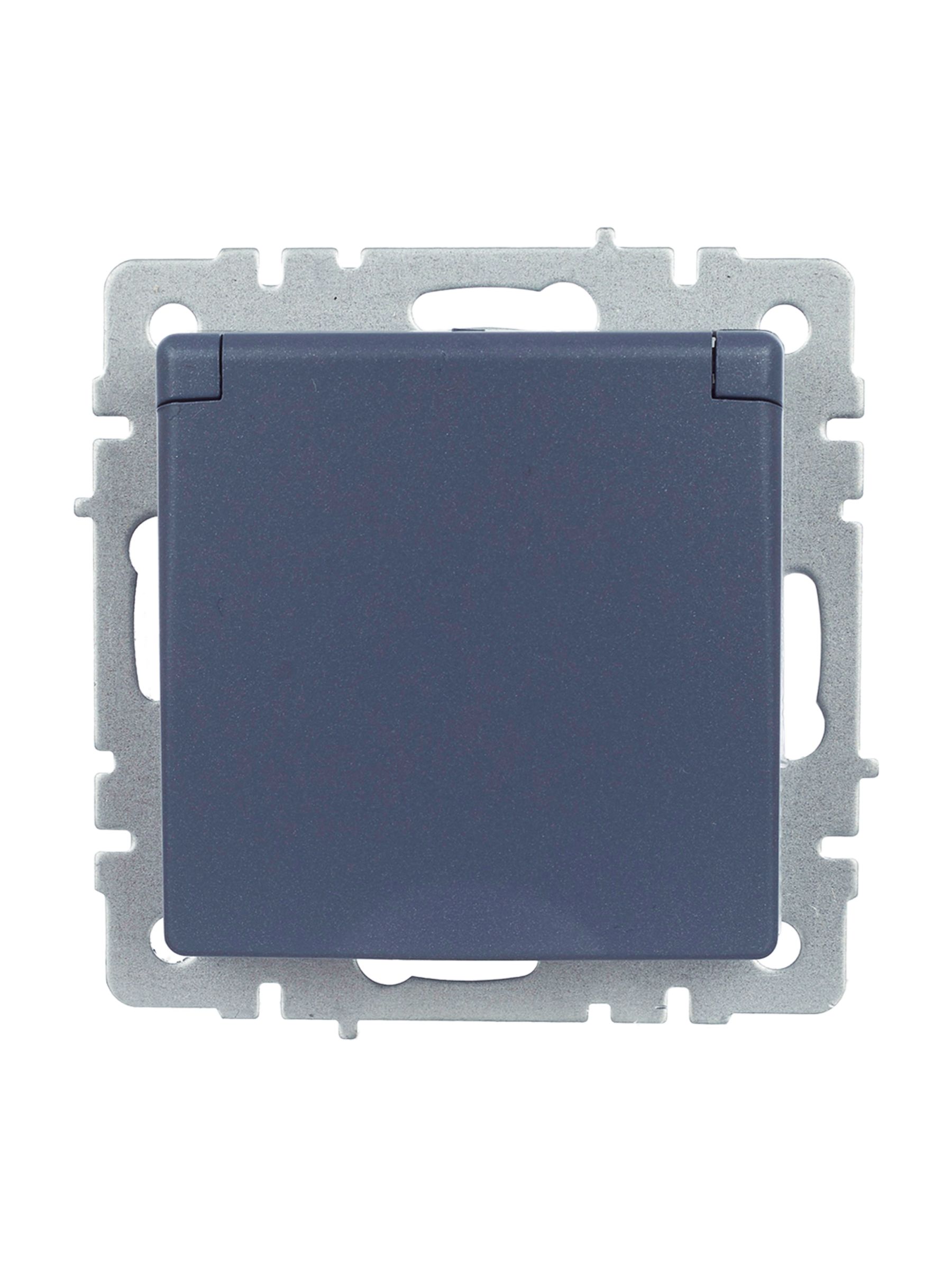             BRITE 1 ұялы жерлендірумен қақпақ мен перделері бар розетка 16А IP44 РСбш10-3-44-БрМ маренго ИЭК    