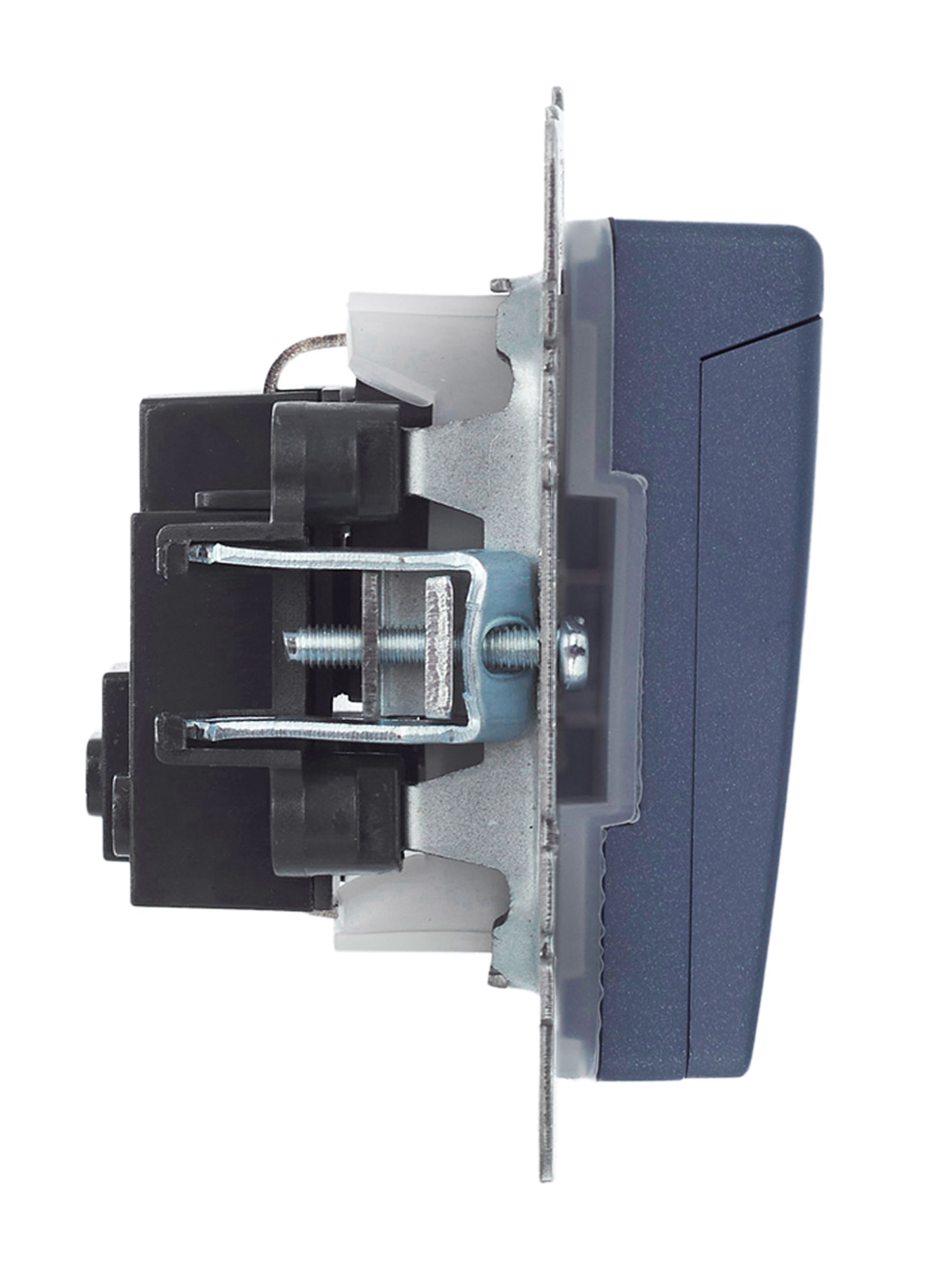             BRITE 1 ұялы жерлендірумен қақпақ мен перделері бар розетка 16А IP44 РСбш10-3-44-БрМ маренго ИЭК    