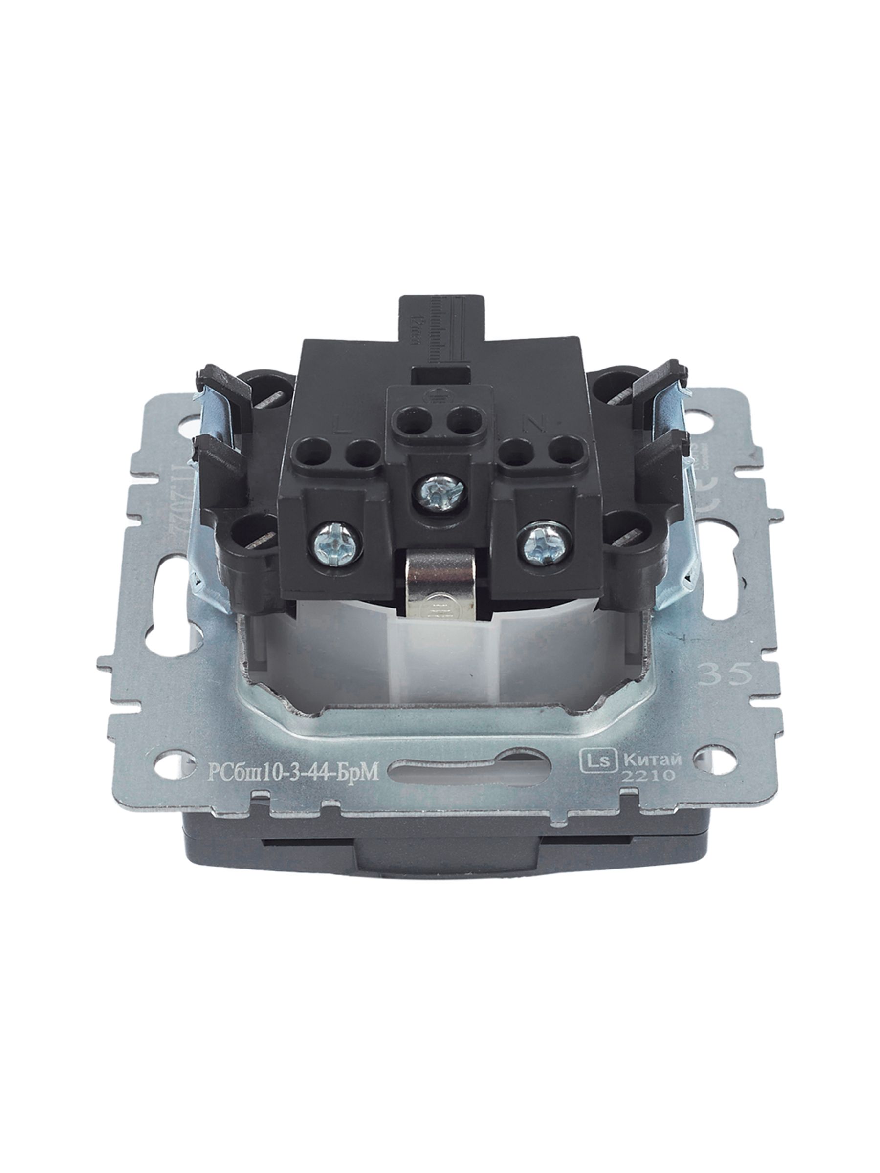             BRITE 1 ұялы жерлендірумен қақпақ мен перделері бар розетка 16А IP44 РСбш10-3-44-БрМ маренго ИЭК    