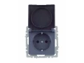             BRITE 1 ұялы жерлендірумен қақпақ мен перделері бар розетка 16А IP44 РСбш10-3-44-БрМ маренго ИЭК    