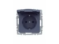             BRITE 1 ұялы жерлендірумен қақпақ мен перделері бар розетка 16А IP44 РСбш10-3-44-БрМ маренго ИЭК    