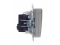             BRITE 1 ұялы жерлендірумен қақпақ мен перделері бар розетка 16А IP44 РСбш10-3-44-БрС болат    