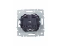             BRITE 1 ұялы жерлендірумен қақпақ мен перделері бар розетка 16А IP44 РСбш10-3-44-БрС болат    